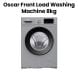 Oscar Front Load Washing Machine 8KG Inverter Motor, Gray | OFL85IG