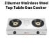 Oscar 2 Burner Stainless Steel Top Table Gas Cooker | OGT 20SSP