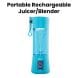 Oscar Portable Rechargeable Juicer/Blender, Rechargeable Power And Compact Design - Blue - OPB 200
