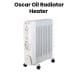 Oscar Oil Radiator Heater 11 Fins With Fan 2500W, Personalized Comfort, Full Room Warmth, Efficient, Castor Wheels With Ounting Plate - White - OFH11F