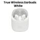 JBL Tune 220 True Wireless Earbuds, 19 Hours Of Combined Playback, Bluetooth.5.0 For Seamless Connectivity - White - 220TWS