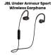 JBL Under Armour Sport Wireless Earphone, Up to 5 hours With Audio And Heart Rate Monitoring Enabled - Black - UAJBLHRMB