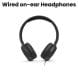 JBL Wired on-ear Headphones - Black | TUNE 500