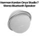 Harman Kardon Onyx Studio 7 Portable Stereo Bluetooth Speaker, Superior Stereo Performance, Elegant Design, Wireless Bluetooth Streaming - Grey - OnyxStudio7