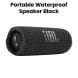 JBL Flip 6 Portable Waterproof Bluetooth Speaker, Louder, More Powerful Sound, 12 Hours of Playtime, IP67 Waterproof And Dustproof - Black - JBLFLIP6