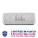 JBL Flip 6 Portable Waterproof Speaker - White