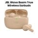 JBL Wave Beam True Wireless Noise Cancelling Earbuds, Up To 32 Total Hours Of Battery Life, Water, Dust Resistant - Beige - WAVEBEAM