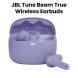 JBL Tune Beam True Wireless Noise Cancelling Earbuds, Pure Bass Sound, Bluetooth 5.3, Smart Ambient, 4-Mics Technology - Purple - TUNE