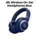 JBL Live 770NC Wireless On-Ear With True Adaptive Noise Cancelling Headphones, Experience The Renowned Sound - Blue - LIVE770NC