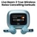 JBL Livebeam 3 True Wireless Noise Cancelling Closed-Stick Earbuds 48Hrs Total Playback, Wireless Charging, 6 Mics For Perfect Calls - Blue - LIVEBEAM3