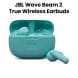 JBL Wave Beam 2 True Wireless Bluetooth 5.3, Active Noise Cancellation Earbuds With Deep Bass Sound - Blue - WAVEBEAM2
