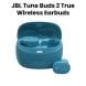 JBL Tune Buds 2 True Wireless Noise Cancelling Earbuds - Blue | JBLTBUDS2TQE