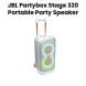 JBL PartyBox Stage 320 Portable Party Speaker with Dazzling Lights & Pro Sound - White | PARTYBOXSTAGE320