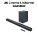 JBL SB580 Cinema 3.1 Channel Soundbar Wireless Subwoofer, Virtual Dolby Atmos, 440W Power Output - Black - JBLSB580BLKUK