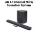 JBL Bar 500MK2 5.1 Channel Soundbar System With Dolby Atmos, Immersive Performance 750W - Black - JBLBAR500MK2