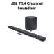 JBL Bar 1000MK2 7.1.4 Channel Soundbar System With Detachable Surround Speakers, Dolby Atmos And DTS X 960W - Black - JBLBAR1000MK2