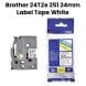 Genuine Brother 24TZe 251 24mm Label Tape White
