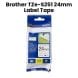 Genuine Brother TZe-S251 24mm Label Tape