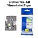 Genuine Brother TZe-241 18mm Label Tape