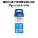 Brother Ultra High Yield Ink Bottle, For DCP-T430W, DCP-T530DW, DCP-T730DW, DCP-T830DW, MFC-T930DW - Cyan - BTD100C