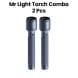 Mr. Light Zoom 3SC Torch Combo 2 Pcs | Black | MR GD3X02