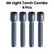 Mr. Light Zoom 3SC Torch Combo 4 Pcs | Black | MR GD3X04