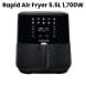Nutricook Rapid Air Fryer 5.5L 1700W, Large Capacity Digital Air Fryer for Healthy Oil-Free Cooking, Fry Bake Roast | NC-AF205K