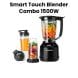 NutriBullet Smart Touch Blender Combo 1500W – High Power Blender with Digital Touch Controls for Smoothies & Ice Crushing,  NBT-0815