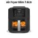 Nutricook Air Fryer Slim 7.6L Digital Air Fryer – Space-Saving Slim Design, Large Capacity Cooking, Rapid Hot Air Oil-Free Frying | NC-AFS200