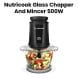 Nutricook Electric Chopper 1.2L – Durable Glass Bowl, Powerful Fast Chopping Motor, Easy One-Touch Food Preparation | NC-CH1200