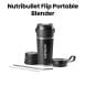 NutriBullet Flip Insulated Portable Blender – Rechargeable Smoothie Blender with Insulated Travel Cup,  NFP-590
