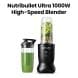NutriBullet Ultra Smoothie Maker 1000W – High Performance Blender for Smoothies & Frozen Drinks, Black Color,  NBU-500AK