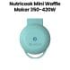 Nutricook Mini Waffle Maker – Rapid Heat Non-Stick Surface, Compact Countertop Size, Simple One-Touch Waffle Cooking
