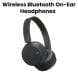 JVC Wireless Bluetooth On-Ear Headphones - Black | HA-S35BT-B-UX