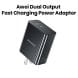 Awei Dual Output Fast Charging Power Adapter - Black | PD58
