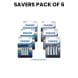 (SAVERS PACK OF 6) Philips LR03E4B/97 x 3 Packs + Philips LR6E4B/97 x 3 Packs