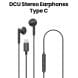 DCU Tecnologic Stereo Earphones USB Type-C – Black |34151011