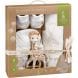 Sophie la Girafe Natural Rubber Newborn Gift Set Birth Toy Teether Rattle Sensory Toy 0+ Months BPA-Free Safe White | SLG220129