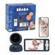 Beaba Full HD 360° Rotating WiFi Video Baby Monitor HD Screen App 300m Range VOX Walkie-Talkie Lullabies Night Blue | 930375