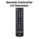 Remote Control for LG 49UF770T.AMG Television (Part No.AKB75055702)