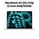 Apple 13-inch MacBook Air with Apple M3 Chip, 8-Core CPU, 10-Core GPU, 8GB RAM, 512GB SSD - Silver |MRXR3ZS/A