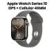 Apple Watch Series 10 GPS + Cellular 46mm Natural Titanium Case with Stone Grey Sport Band - M/L | MWYA3QA/A
