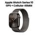 Apple Watch Series 10 GPS + Cellular 46mm Slate Titanium Case with Slate Milanese Loop - M/L | MWYW3QA/A
