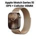 Apple Watch Series 10 GPS + Cellular 46mm Gold Titanium Case with Gold Milanese Loop - S/M | MC7T4QA/A