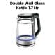 Black+Decker Glass Kettle 1.7L Double Wall - Black | GK220-B5