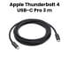 Apple Thunderbolt 4 Pro Cable (3m) - Black | MW5H3ZM/A