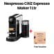 Nespresso CitiZ & Milk Coffee Machine - Platinum Stainless Steel | C145-ME-ME-NE