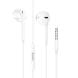 HOCO Crystal Joy Wire-Controlled Earphones with Microphone - White | M101