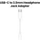 Apple USB-C to 3.5mm Headphone Jack Adapter, Audio Plug, Compatible With Headphone, Speaker - White - MW2Q3ZM/A
