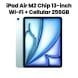 Apple iPad Air 13-inch Wi-Fi + Cellular 256GB - Blue |MV6W3AB/A